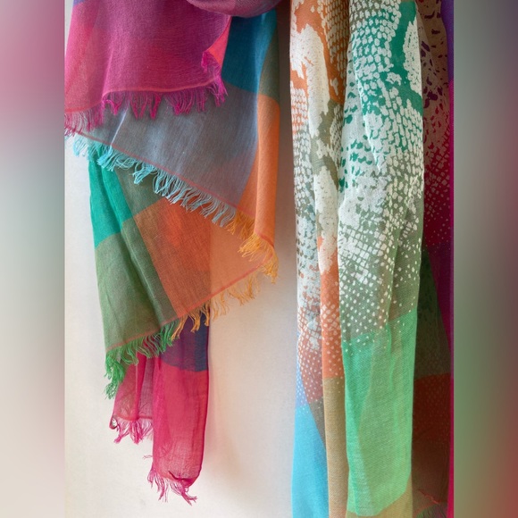 TILO Scarves Snake Print cotton cutie! Made in India. Never worn. Perfect 🎁 - Picture 12 of 12